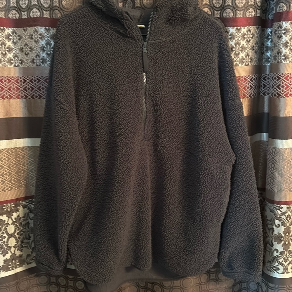 Sherpa 1/4 zip hoodie